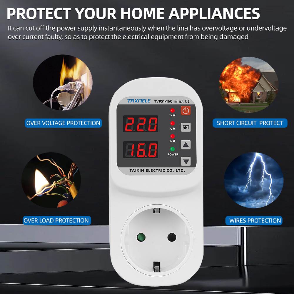 Automatic Voltage Current Prot - Ac Surge Protector 评论和价格