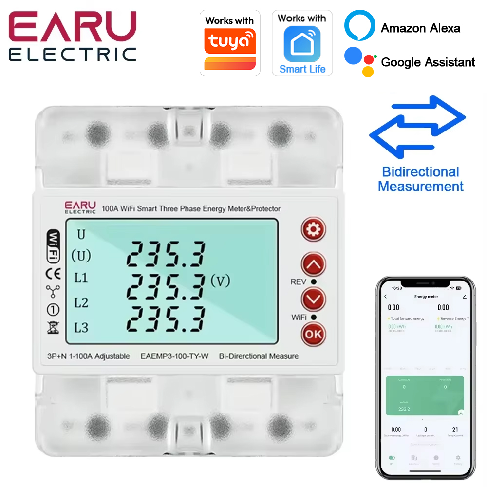 Three Phase AC380V Tuya WiFi S - Ac Surge Protector 评论和价格