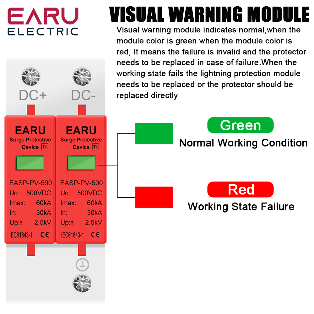 EARU 2P DC SPD Surge Protectiv - Ac Surge Protector 评论和价格