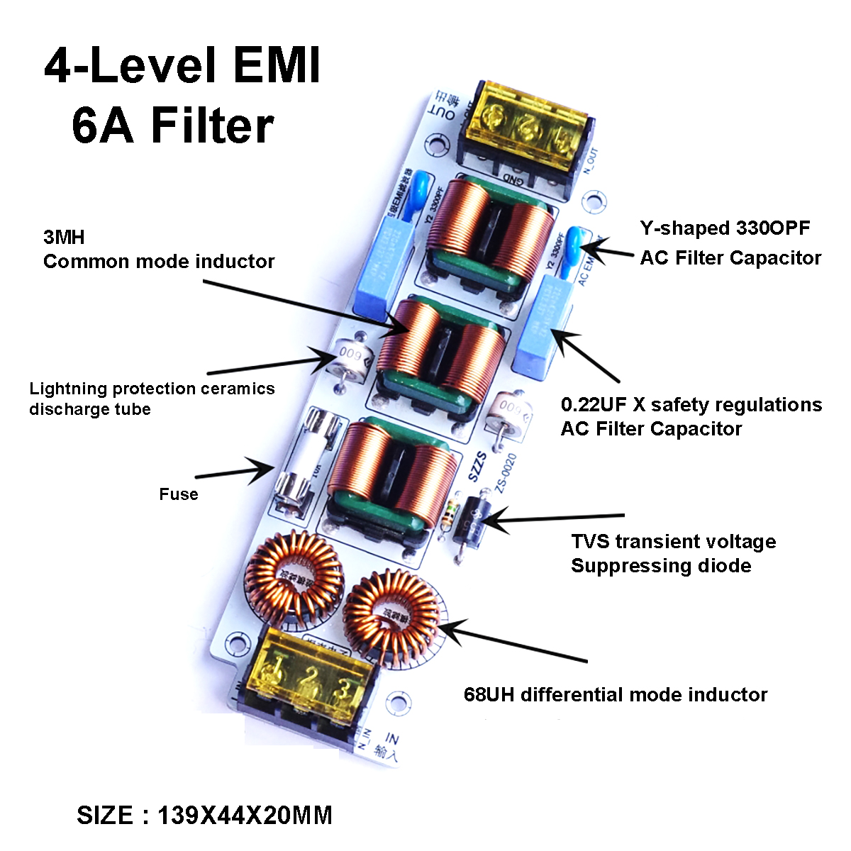 6A/10A 4-Stage EMI Filter | 11 - Ac Surge Protector 评论和价格