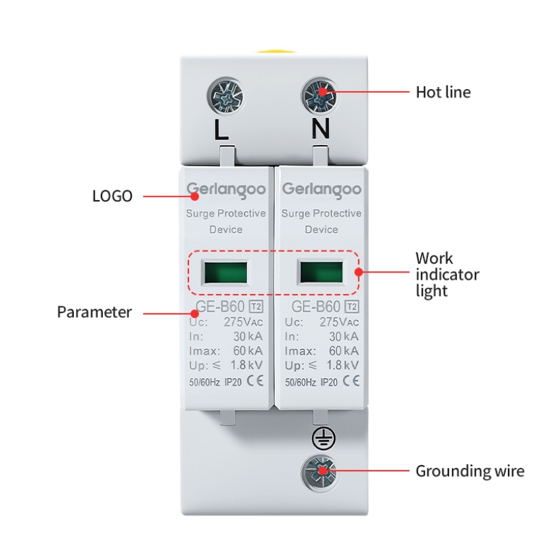 AC SPD 2P House Surge Protecto - Ac Surge Protector 评论和价格