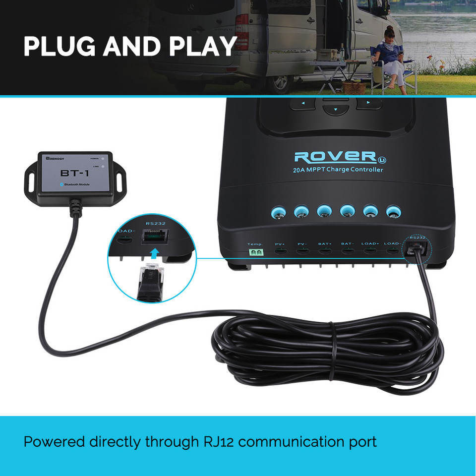 Renogy Bluetooth Module RJ12 C - Renogy Controller Wanderer 评论和价格