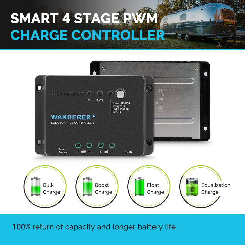 Renogy Wanderer Li 30A 12V PWM - Renogy Controller Wanderer 评论和价格