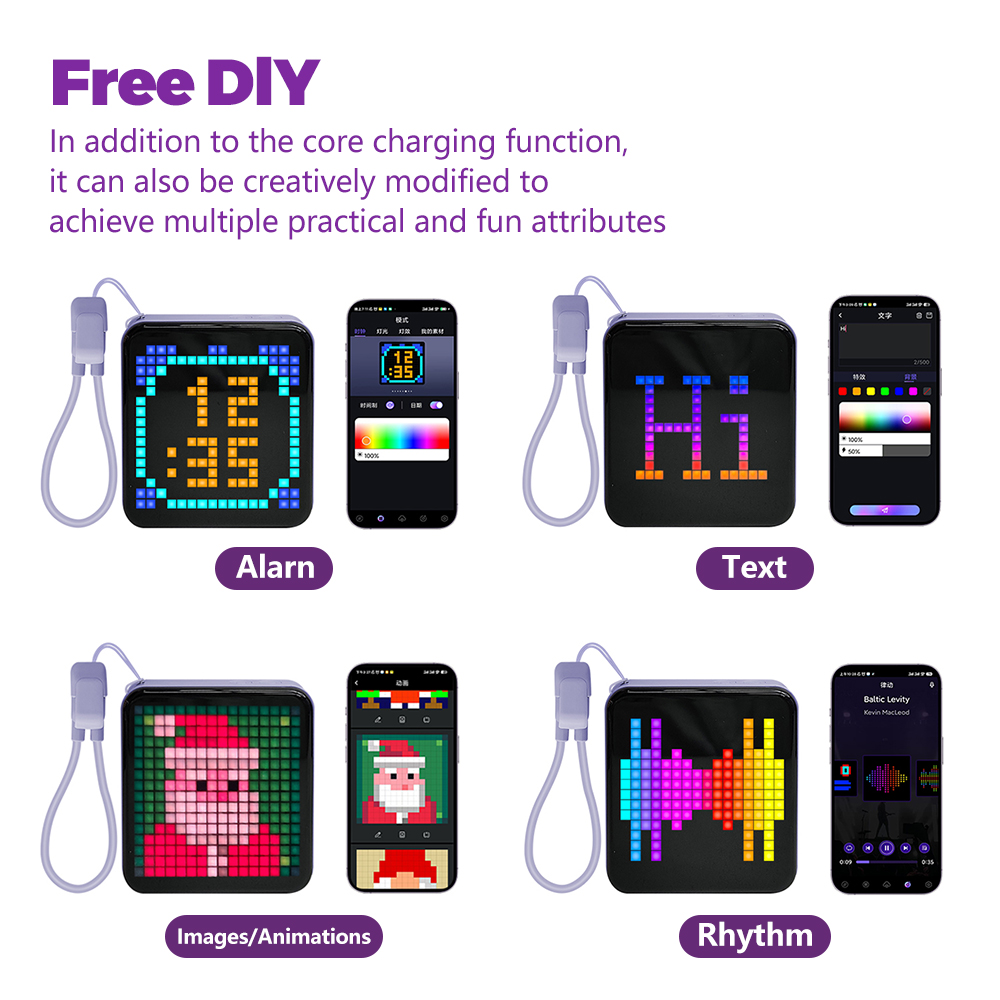 Custom DIY Pixel Pattern Porta - Renewable Energy Sources 评论和价格