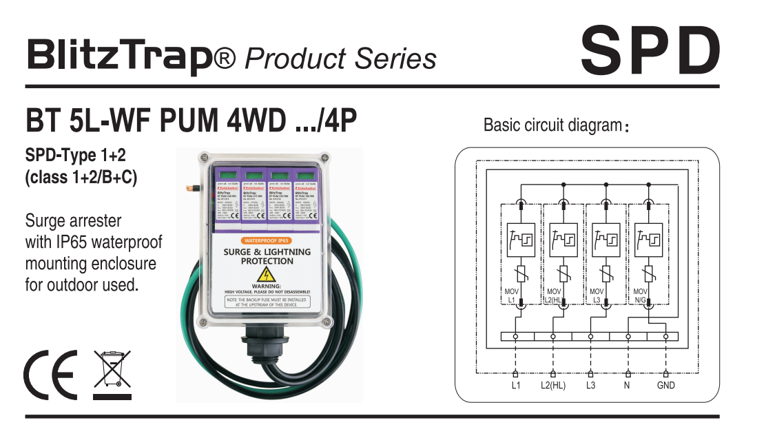 UL 1449 Surge Protector T1 + T - Ac Surge Protector 评论和价格